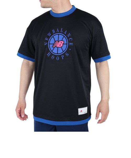 ニューバランス（new balance）バスケットボールウェア Classic 半袖Tシャツ AMT25094BK