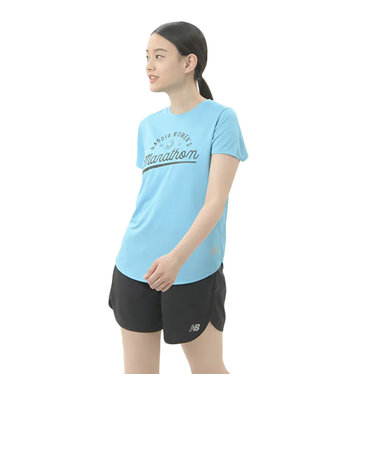 ニューバランス（new balance）半袖 Tシャツ レディース 名古屋ウィメンズマラソン AWT1123YVLS ドライ | Super  Sports XEBIO u0026mall店（スーパースポーツゼビオ）の通販 - u0026mall