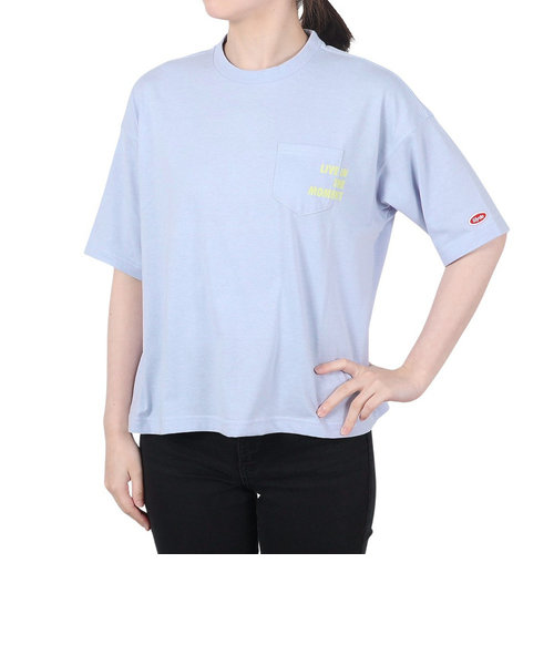 PRINT 半袖Tシャツ 22SSSLYL016-SAX