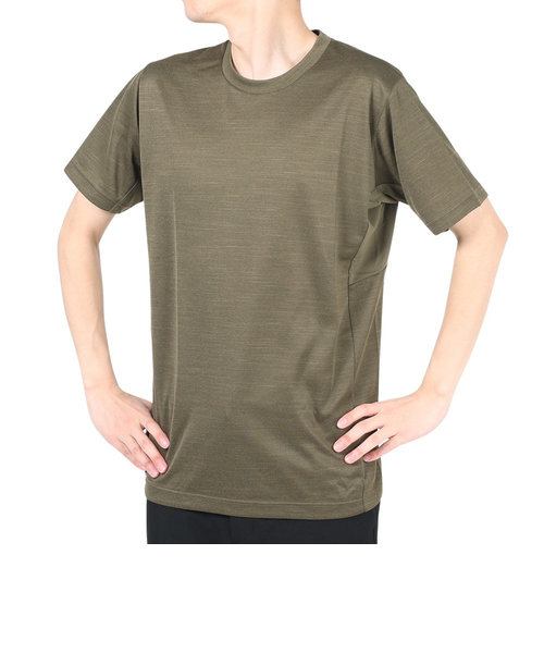 デュアリグ（DUARIG）半袖Tシャツ メンズ 高通気素材 VXBREEZE 杢調 SL A 2S3360-TRCT-863SPT OLIVE