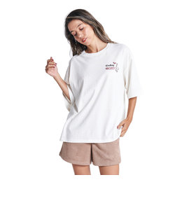 ロキシー（ROXY）VINTAGE PEANUTS PEANUTS Tシャツ 22SURST222006NAT