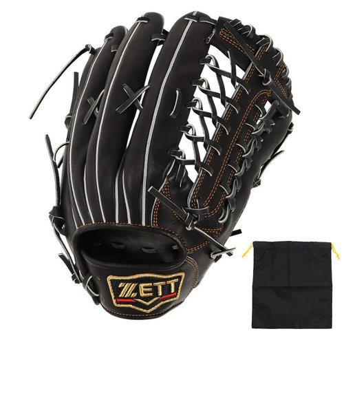 ゼット（ZETT）軟式用グラブ 外野手用 野球グローブ 一般 プロステイタス BRGB30277-1900