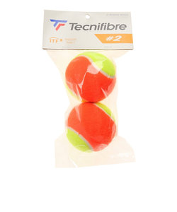 テクニファイバー（Technifibre）ノンプレッシャーテニスボール STAGE2 2個パック TBP2OR1-000