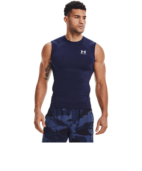 アンダーアーマー（UNDER ARMOUR）ヒートギア(夏向け) コンプレッション スリーブレス シャツ 1361522 410 速乾