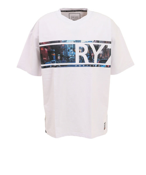 ライズ（RYZ）バスケットボールウェア DT PHOTO 半袖Tシャツ RZ30CD22SS7197 WHT