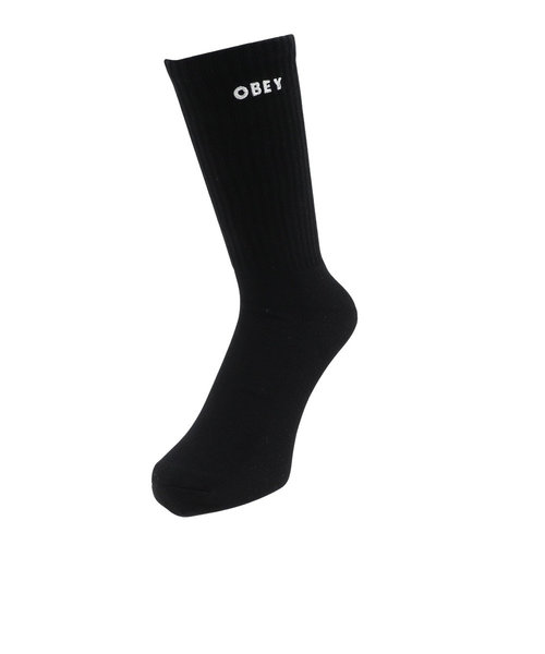 オベイ（OBEY）BOLD SOCKS 100260144BLK22U