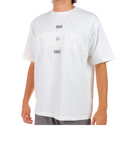 ニューバランス（new balance）半袖Tシャツ メンズ 白 900 ボストンロゴ AMT25070WT