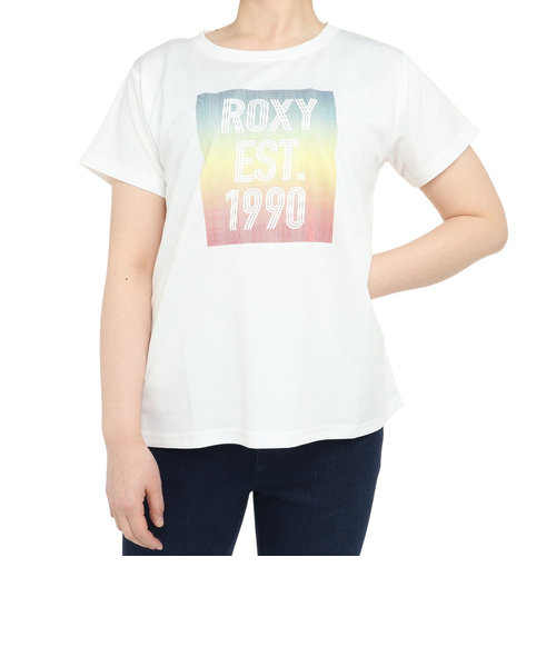 ロキシー（ROXY）水陸両用 速乾 UVカット Tシャツ SMILE 22FWRST224539WHT