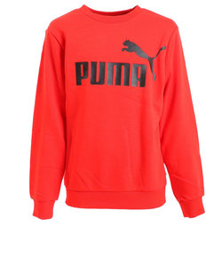 プーマ（PUMA）ジュニア トレーナー ESS ビッグロゴ クルースウェット TR 846544 11 RED プルオーバー