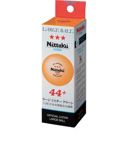 ニッタク（Nittaku）卓球ボール ラージ3スター クリーン 3個入 44ミリ NB-1640 抗菌仕様 公認球 ラージボール オレンジ