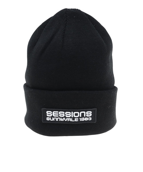 セッションズ（SESSIONS）バーロゴワッペン カフワッチ 22800238 BLK 防寒