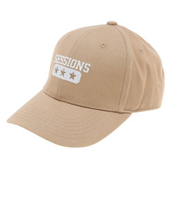 セッションズ（SESSIONS）カレッジスタイルロゴ キャップ 22800236 BEG 帽子