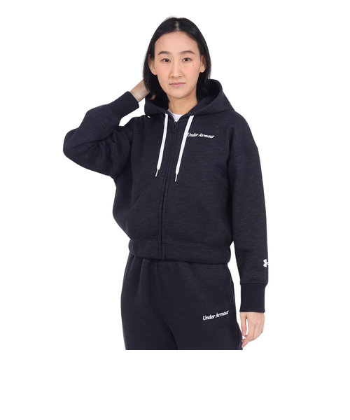 アンダーアーマー（UNDER ARMOUR）パーカー レディース フルジップ エッセンシャル スクリプト 1374106 001