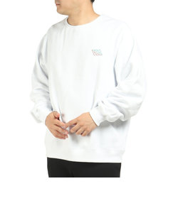 ルーカ（RVCA）トレーナー メンズ HAMPTON CREW プルオーバー BC042038 WHT