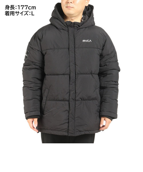 ルーカ（RVCA）VISOR HOODED PUFFER JACKETジャケット BC042776 BLK 