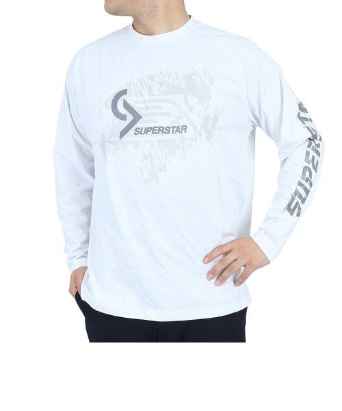 ミズノ（MIZUNO）バスケットボールウェア UVカット ロンT SUPERSTAR 長袖Tシャツ 32JAS26601 速乾
