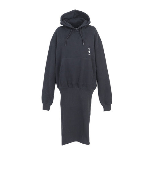 ルーカ（RVCA）ALL TIME TECH HOODIE DRESS ワンピース BC044381 BLK