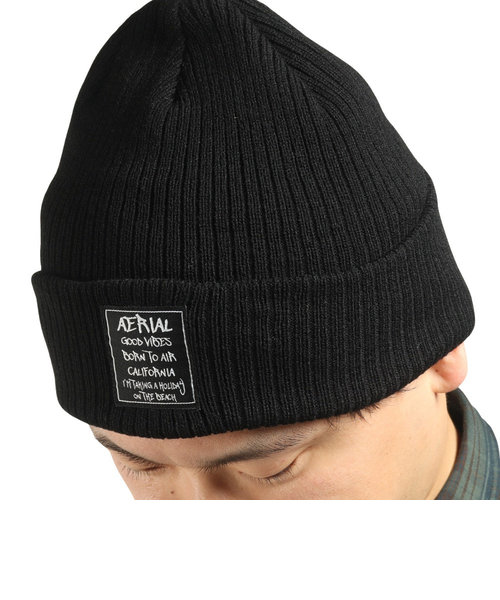 エアボーン（ARBN）ニット帽 RIB カフ ワッチ ARBN2022FWC010 BLK 防寒