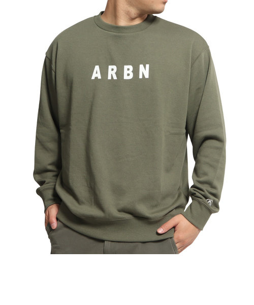 エアボーン（ARBN）長袖Tシャツ メンズ バックプリント LSCN FLOGO BKCPT AB2022AWMAPP006KHK