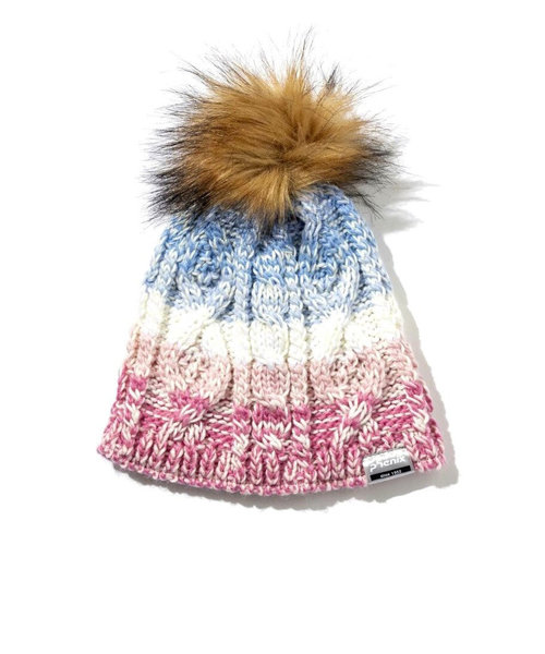 フェニックス（PHENIX）ジュニア ニット帽 Gradation Fur BEANIE ESG22HW60 PINK