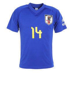 日本サッカー協会（JFA）サッカー 日本代表 プレーヤーズTシャツ XSサイズ 14 伊東純也 O5-080