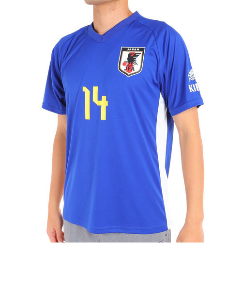 日本サッカー協会（JFA）サッカー 日本代表 プレーヤーズTシャツ Lサイズ 14 伊東純也 O5-083