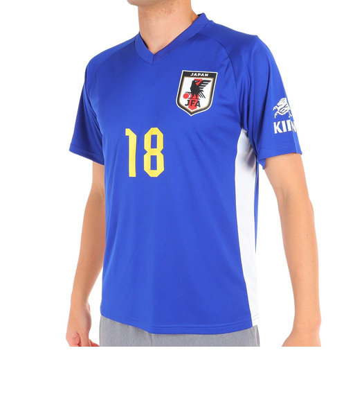 サッカー 日本代表 プレーヤーズTシャツ Mサイズ 18 三笘薫 O5-112
