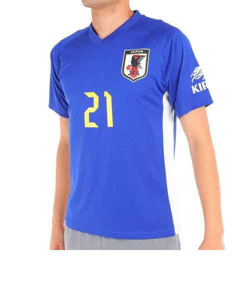 日本サッカー協会（JFA）サッカー 日本代表 プレーヤーズTシャツ Mサイズ 21 堂安律 O5-124