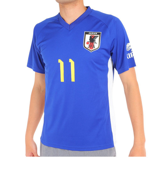 日本サッカー協会（JFA）サッカー 日本代表 プレーヤーズTシャツ Mサイズ 11 久保建英 O5-142