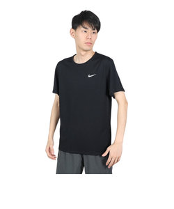 ナイキ（NIKE）Tシャツ 半袖 uv 速乾 ブラック 黒 マイラー 半袖トップ ドライフィット DV9316-010