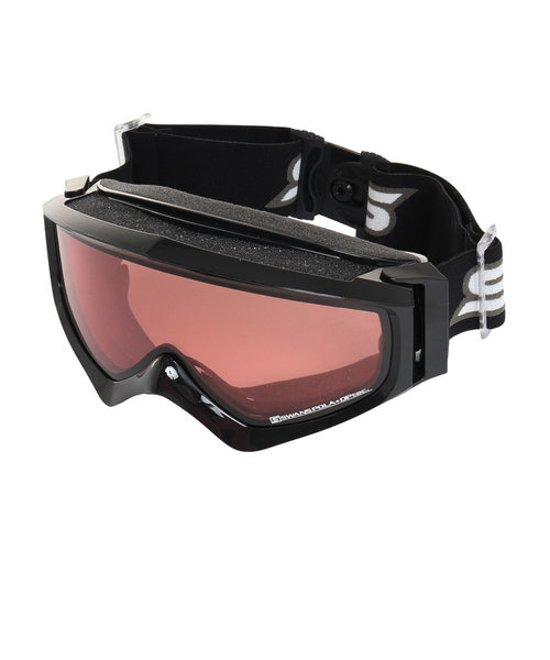 スワンズ（SWANS）ゴーグル スノーボード スノボ スキー 眼鏡対応 くもり止め ブラック ピンクレンズ GUEST-PDH