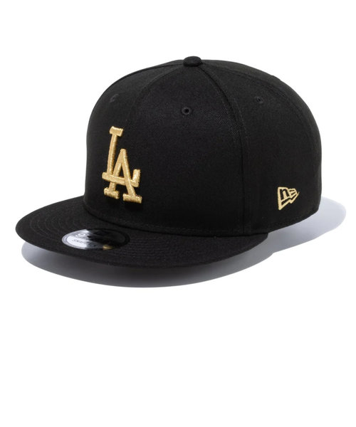 ニューエラ（NEW ERA）9FIFTY ロサンゼルス・ドジャース ブラック × ゴールド 13562104 MLB