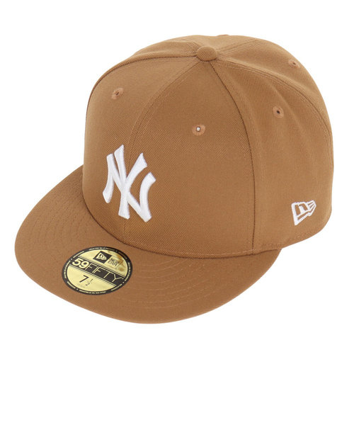 ニューエラ（NEW ERA）59FIFTY ニューヨーク・ヤンキース ウィート×ホワイト 13562232 MLB 帽子