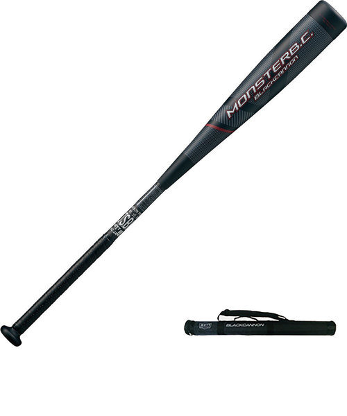 ゼット（ZETT）野球 軟式用 バット モンスターブラックキャノン 83cm/平均720g BCT31383-1900