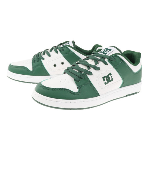 ディーシーシューズ（DC SHOES）スニーカー マンテカ 4 SN 23SP ホワイト グリーン DM231005WGN カジュアル ボーダー シューズ タ…