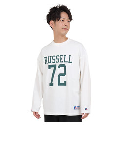 ラッセル（RUSSELL）COTTON USA 長袖Tシャツ RBM23ES0001 WHT