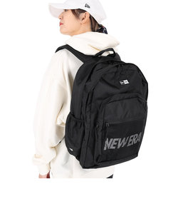 ニューエラ（NEW ERA）キャンパスパック 35L プリントロゴ ブラック × ホワイト NE 13517772 リュック