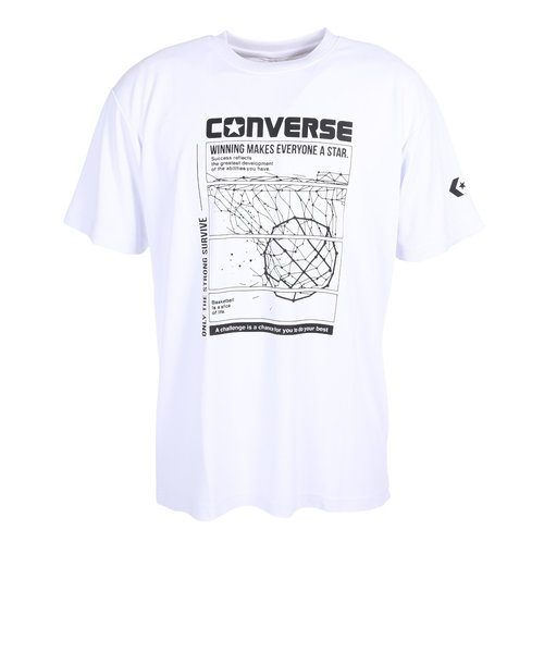 コンバース（CONVERSE）バスケットボールウェア プリントTシャツ CB231362-1100