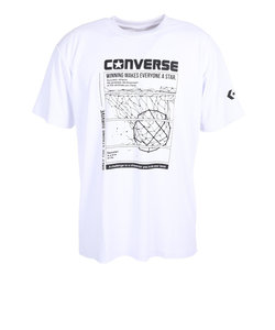 コンバース（CONVERSE）バスケットボールウェア プリントTシャツ CB231362-1100