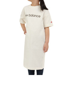 ニューバランス（new balance）半袖Tシャツ ジュニア リニアロゴ ドレス ABD35052SST