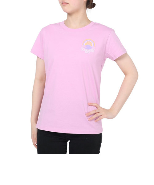 ロキシー（ROXY）Tシャツ レディース RAINBOW SURF バックプリント 23SPRST231105PNK