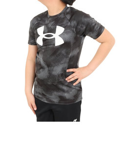 アンダーアーマー（UNDER ARMOUR）半袖Tシャツ ジュニア テック ビッグロゴ PRINTED 1363278 007