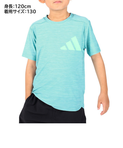 アディダス（adidas）半袖Tシャツ ジュニア AEROREADY ヘザー EBO99