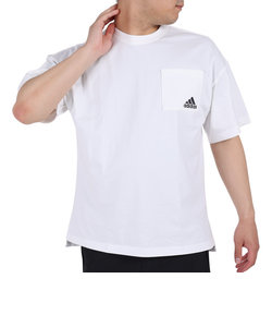 アディダス（adidas）オーバーサイズ シルエット ヘビーコットン ポケットTシャツ IJG09-IK4288