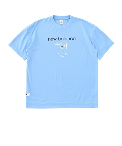 ニューバランス（new balance）バスケットボールウェア Court Graphic Tシャツ AMT35064BLZ