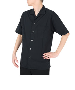 ルコックスポルティフ（lecoqsportif）半袖Tシャツ メンズ グランデイズ オープンカラーシャツ QMMVJA50XB BK