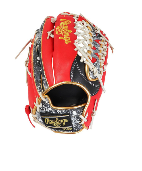 ローリングス（Rawlings）軟式用グラブ 外野手用 野球グローブ 一般 BLIZZARD & Wizard 01 GR3HOB88MG-B