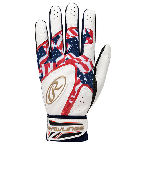 ローリングス（Rawlings）バッティング用グローブ 両手用 野球 ブリザード ハイパーグリップ EBG23S06-USA 速乾