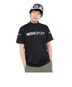 デサント（DESCENTE）半袖Tシャツ メンズ 黒 スムースモックネックシャツ DX-C2501XB BK