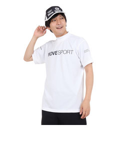 デサント（DESCENTE）半袖Tシャツ メンズ 白 スムースモックネックシャツ DX-C2501XB WH